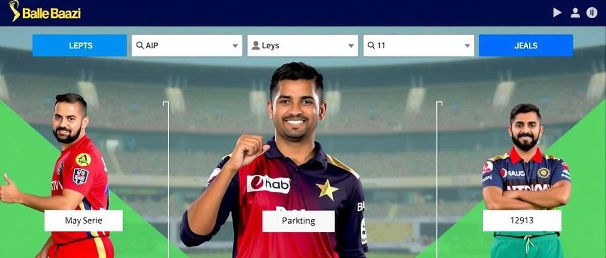 Balle Baazi IPL Strategy Balle Baazi user analyzing player statistics for IPL team selection